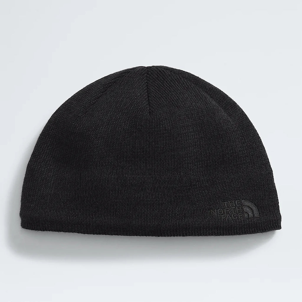 Ribbed Knit Beanie - Black Heather