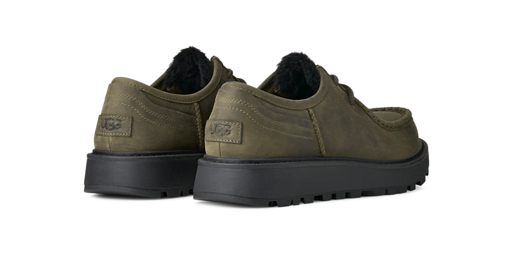 Men's Waterproof Leather Lace-Up Shoe - Oak