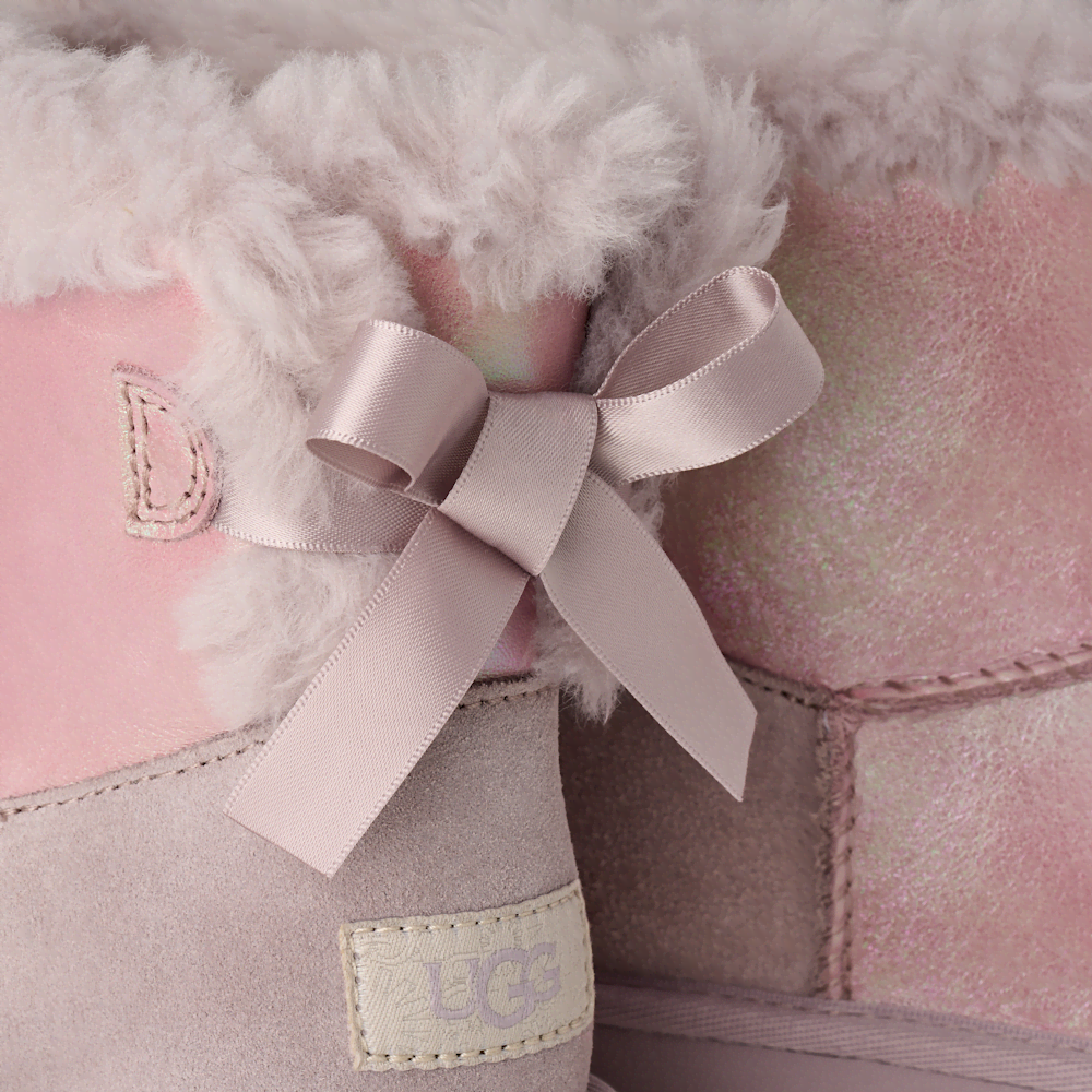 Kids' Iridescent Leather Bow Boot
