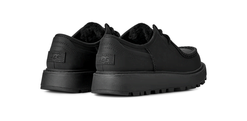 Men's Waterproof Leather Lace-Up Shoe - Oak