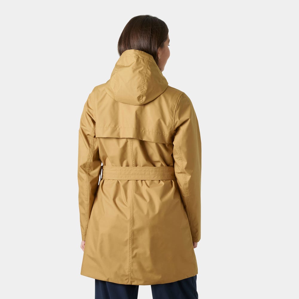 Women's Waterproof Trench Coat - Speckled