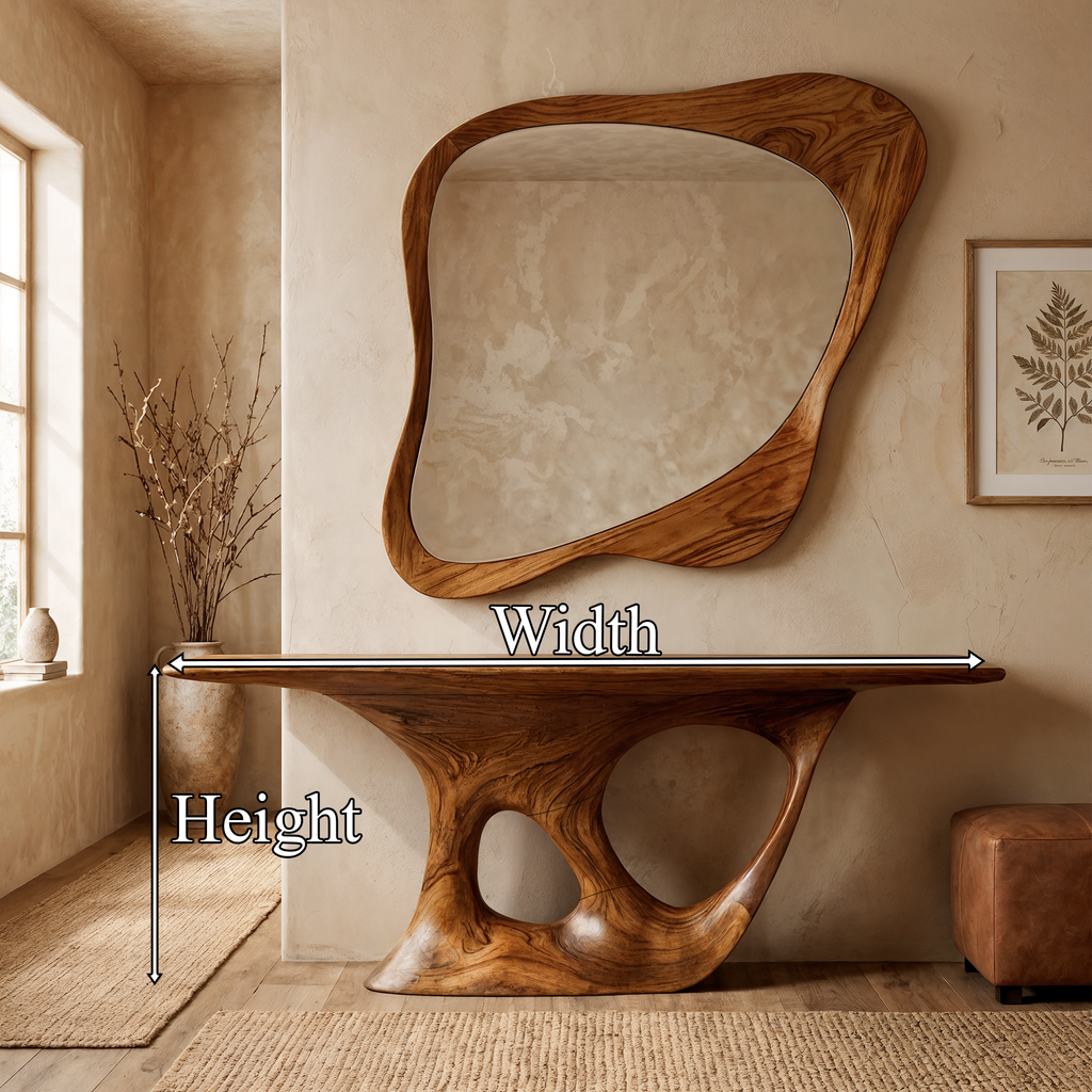 Rustic Solid Wood Console Table