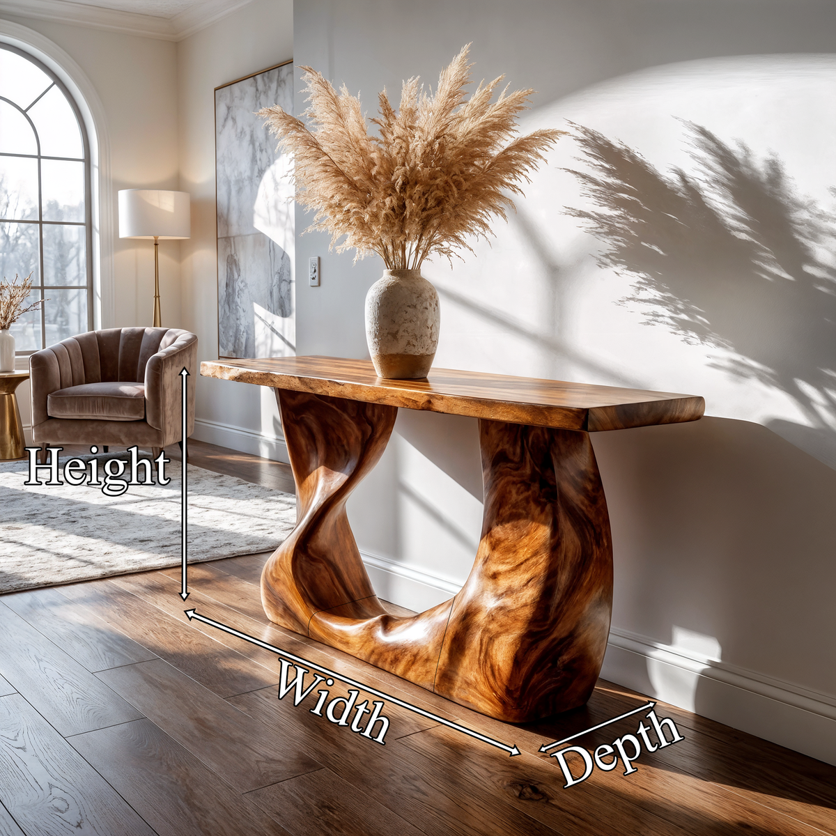 Rustic Modern Console Table