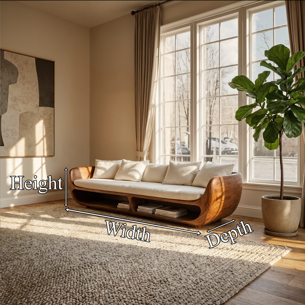 Rustic Sculptural Sofa Table