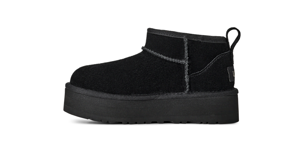 Kids' Suede Platform Ankle Boot - Sand