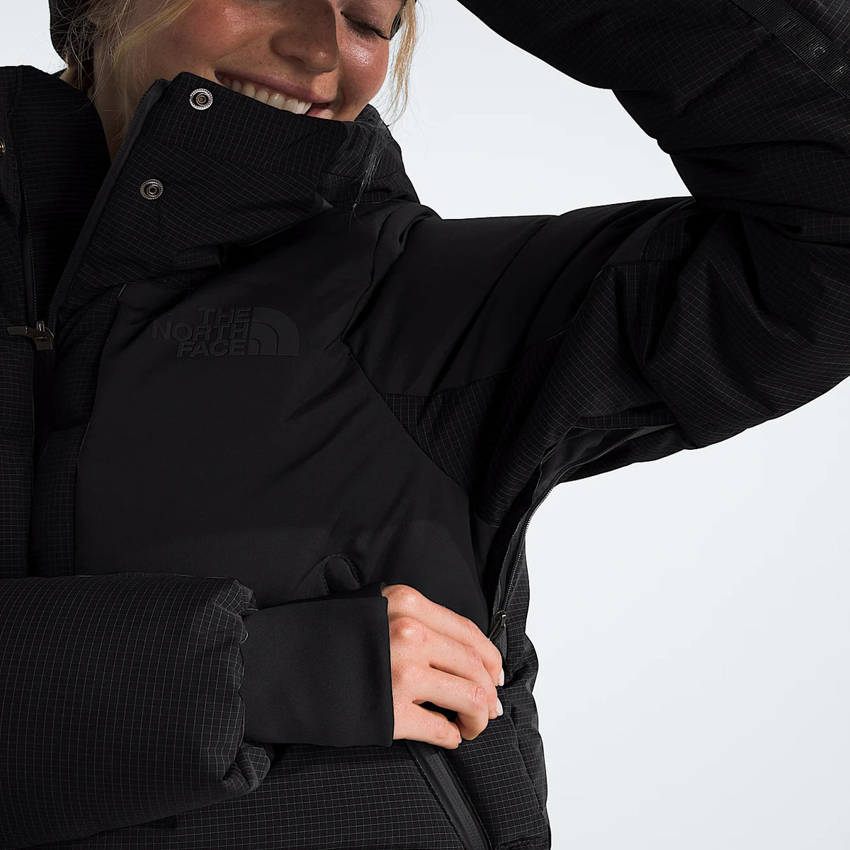 Women's Cropped Down Jacket - Black