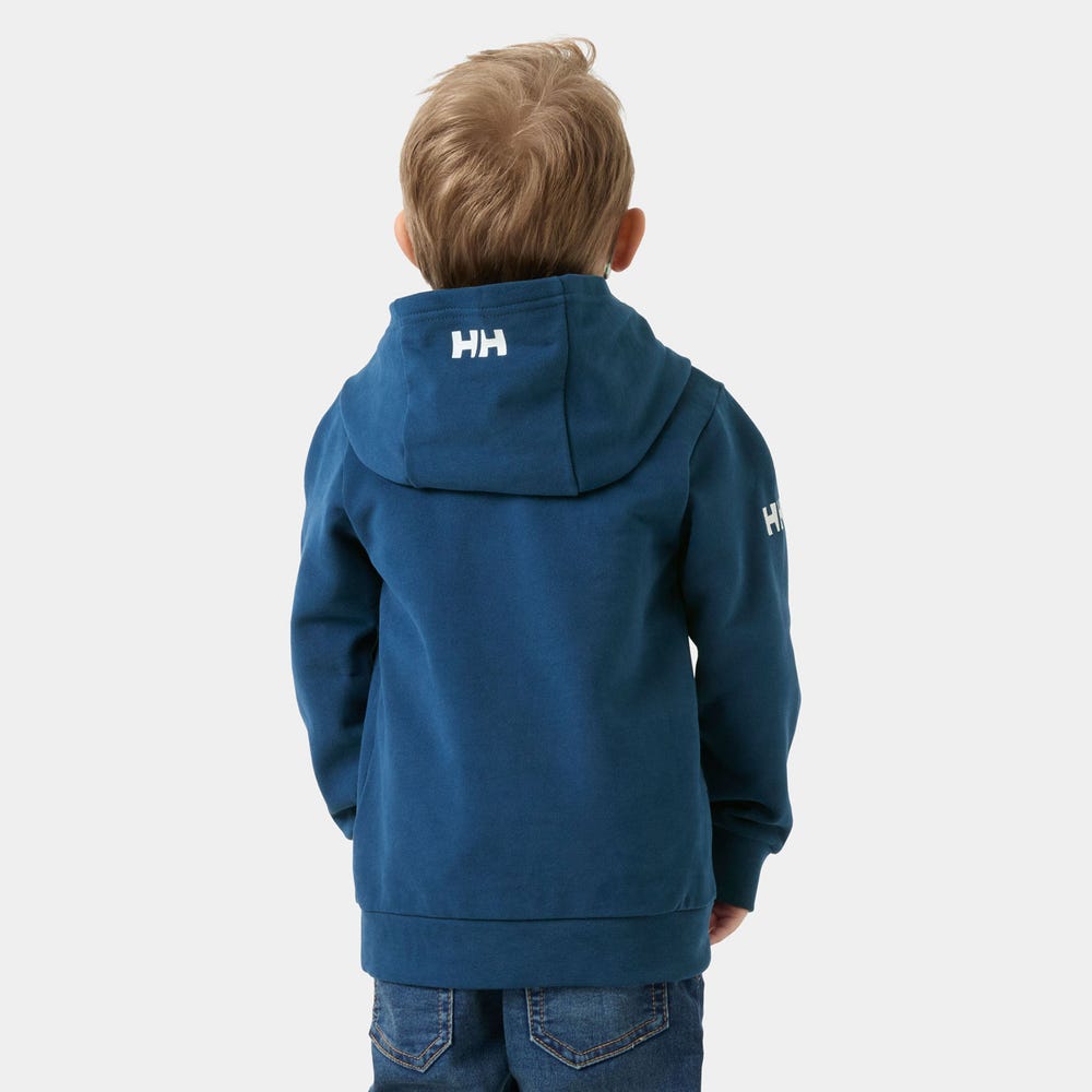 Kids' Organic Cotton Graphic Hoodie - Blue