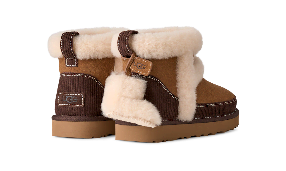 Women's Suede Mini Boot With Removable Charm