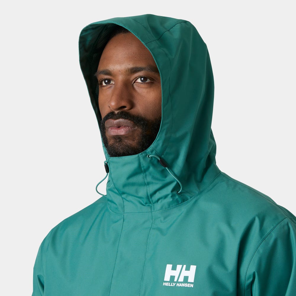 Men's Waterproof Rain Jacket - Mustard