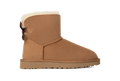 Women's Mini Sheepskin Bow Boot - Moonlight