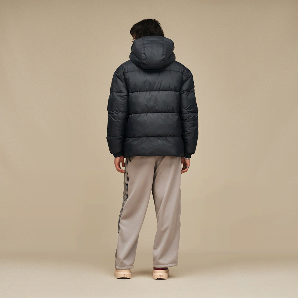 Men's Hooded Puffer Jacket - Green