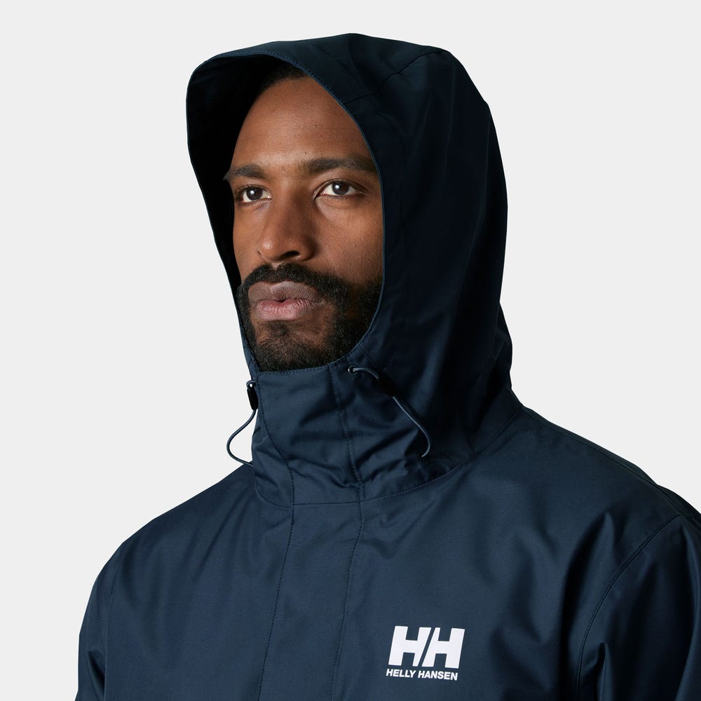 Men's Waterproof Rain Jacket - Mustard