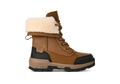Kids' Waterproof Leather And Suede Winter Boot - Chestnut