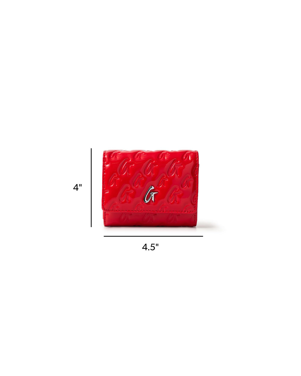 Compact Mirrored Wallet On Chain - Red