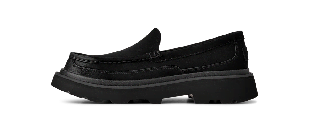 Men's Suede Lug Sole Slipper - Mustard