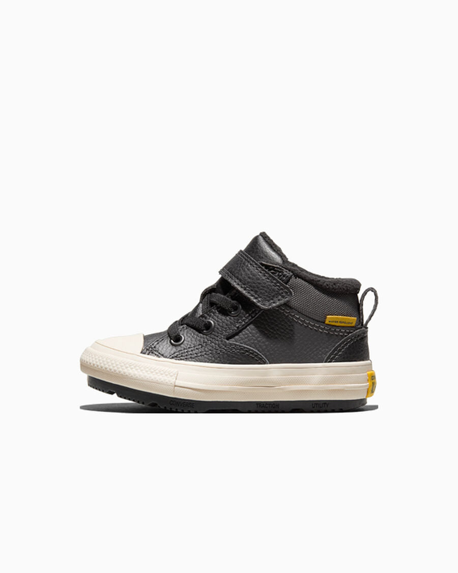 Toddler Leather Easy-On Mid Boot - Olive - Dark Matter/Total Eclipse