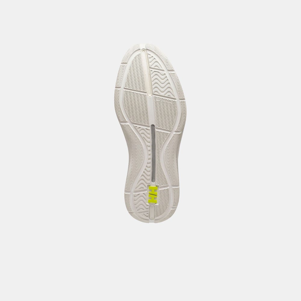 Men's Sailing Deck Shoes - Off-White Black