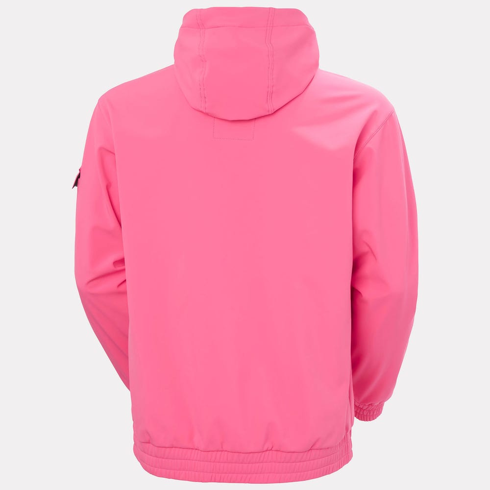 Unisex Fleece-Backed Softshell Hoodie - Black