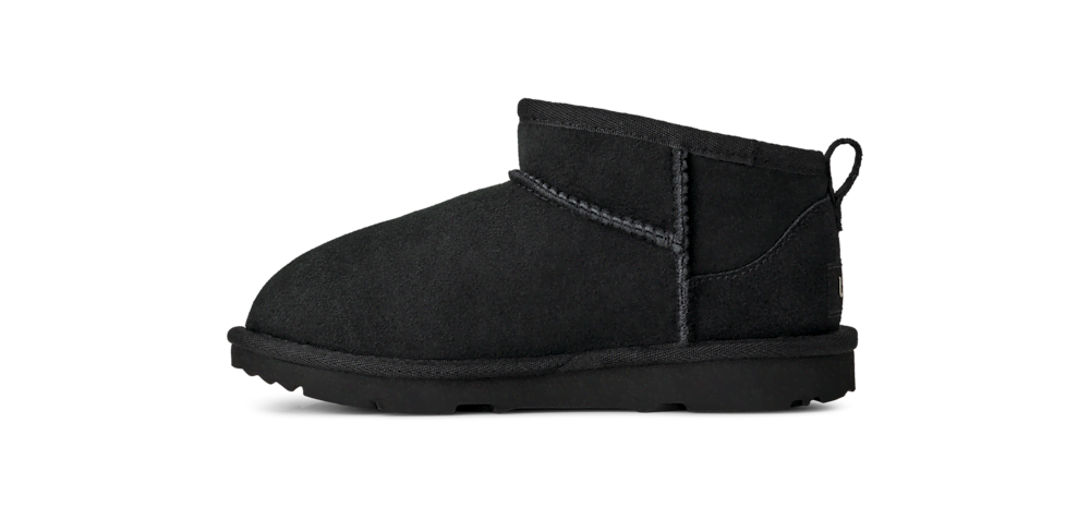 Kids' Low Shaft Sheepskin Boot - Black