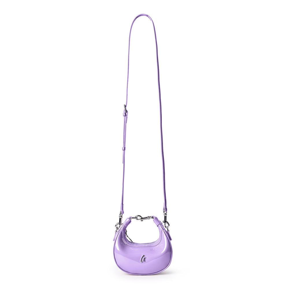 Mirrored Mini Hobo Bag - Lavender