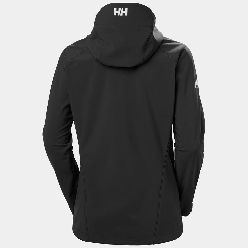 Women's Hooded Softshell Jacket - Black