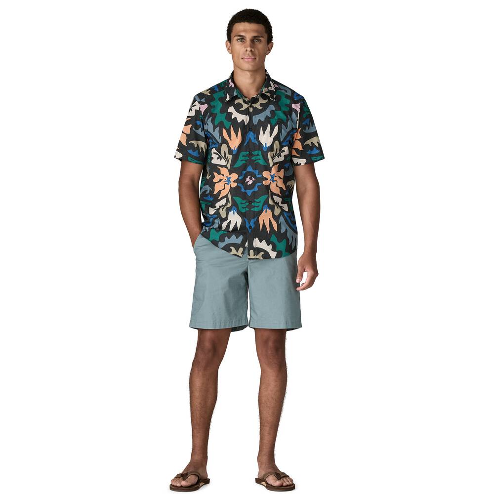 Men's Short-Sleeve Button-Up Shirt - Navy
