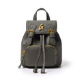 Mini Textured Crossbody Backpack - Olive Green