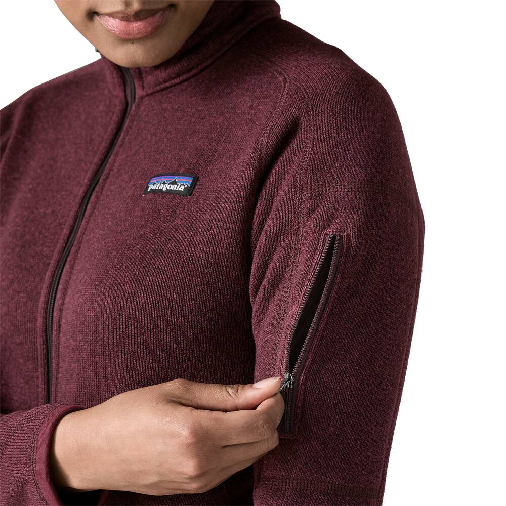 Women's Recycled Knit Fleece Jacket - Black
