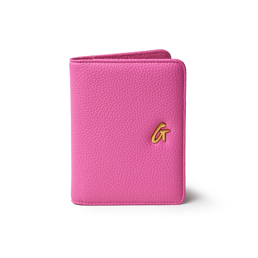 Textured Passport Holder - Hot Pink