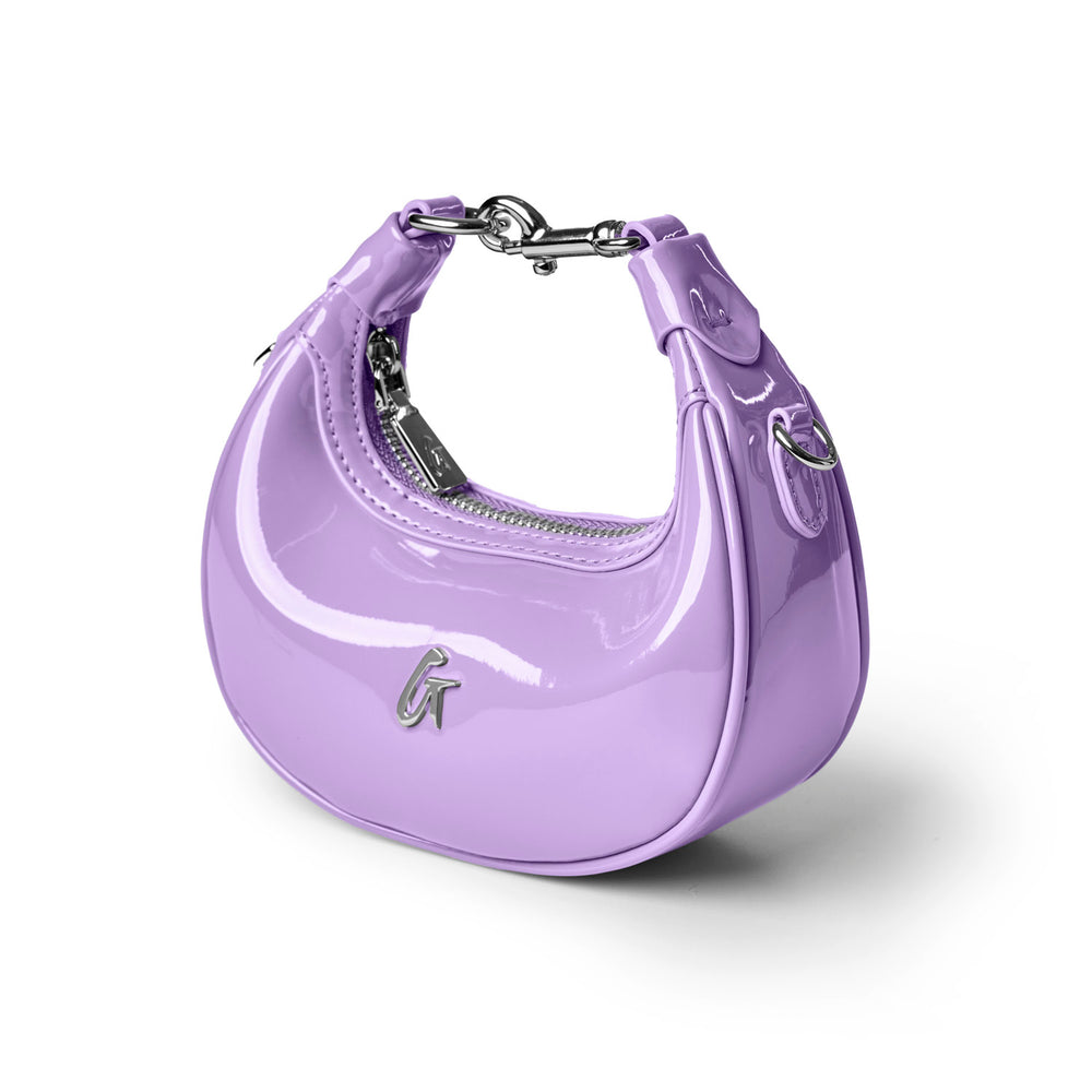 Mirrored Mini Hobo Bag - Lavender