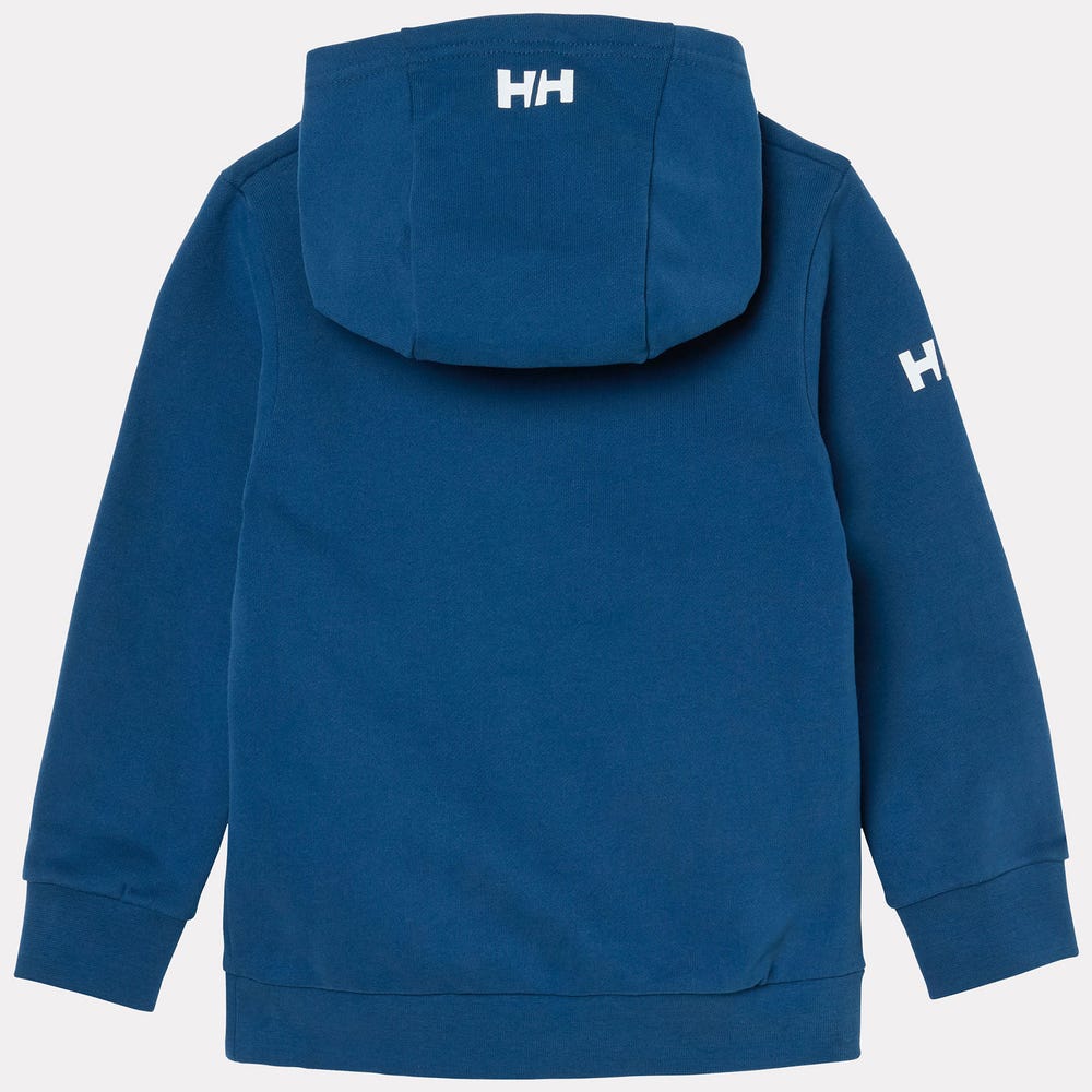 Kids' Organic Cotton Graphic Hoodie - Blue