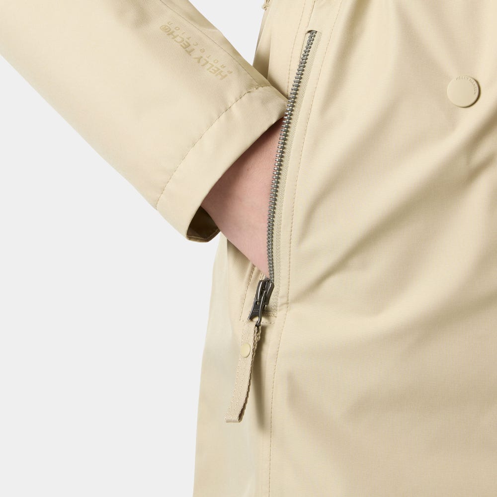 Women's Waterproof Trench Coat - Speckled