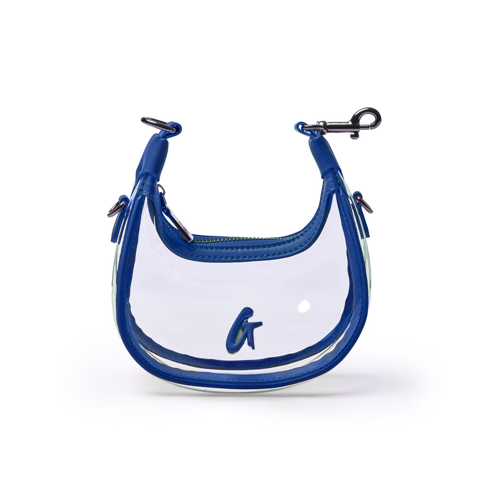 Clear PVC Mini Hobo Bag - Blue