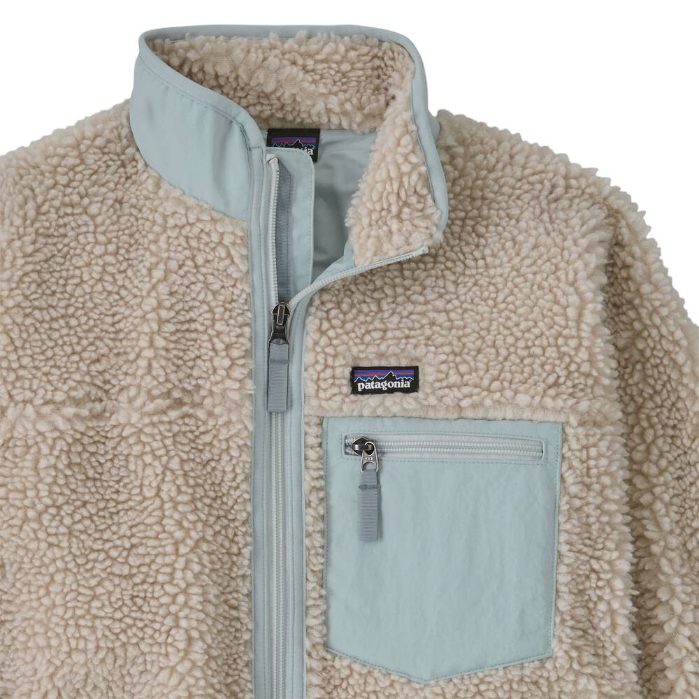 Kids' Windproof Pile Fleece Jacket - Natural