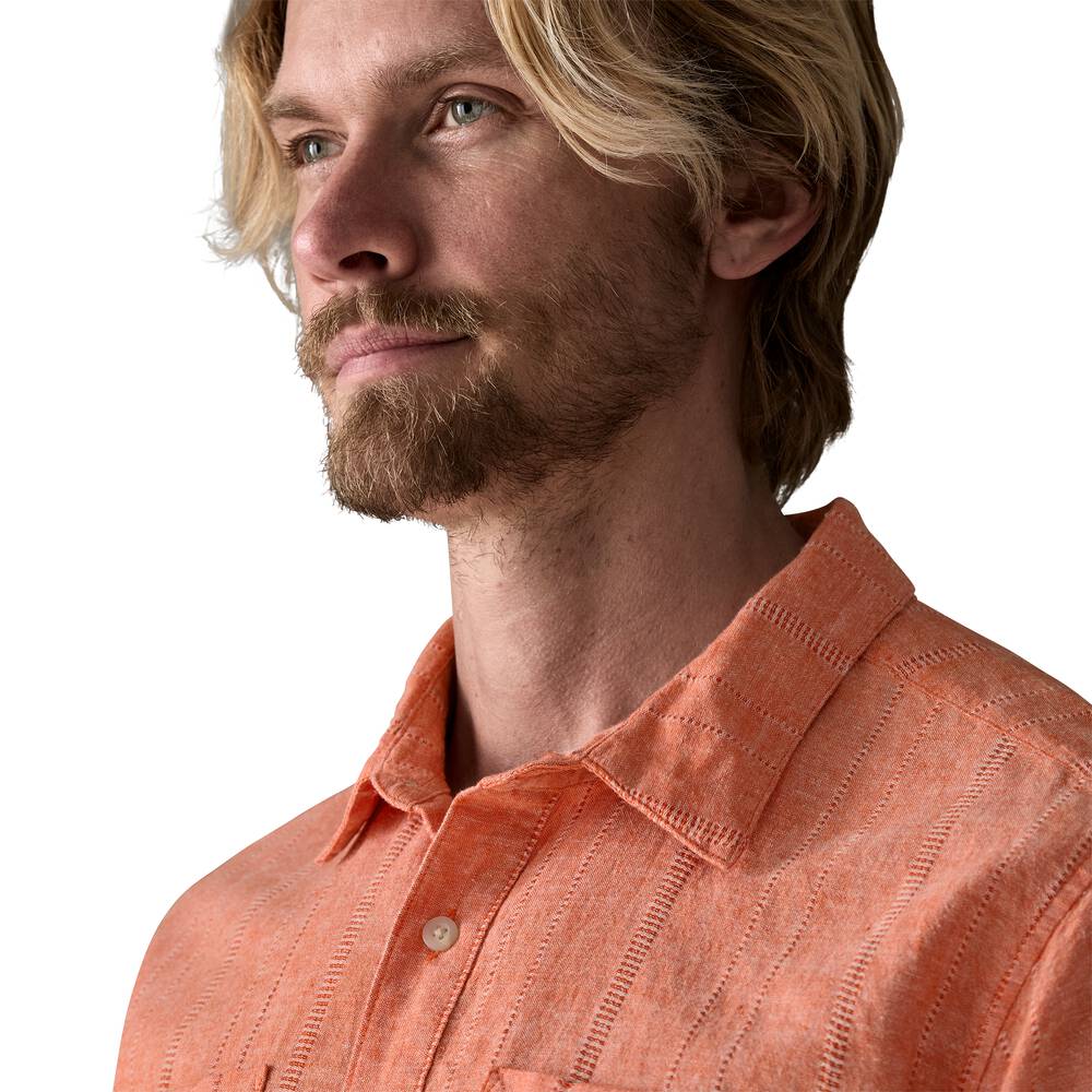 Men's Hemp Cotton Button-Up Shirt - Stone