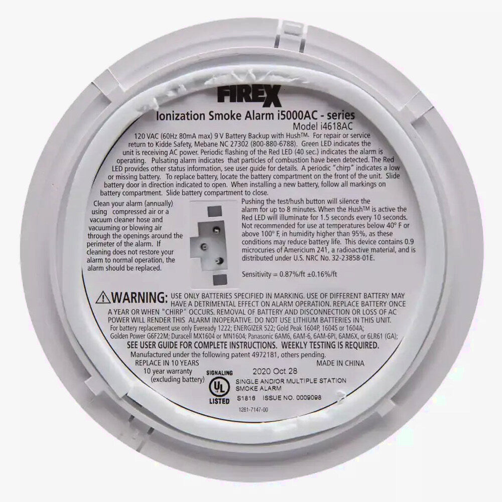 Firex Hardwired Ionization Smoke Detector 4-Pack - i4618 – Capricorn ...
