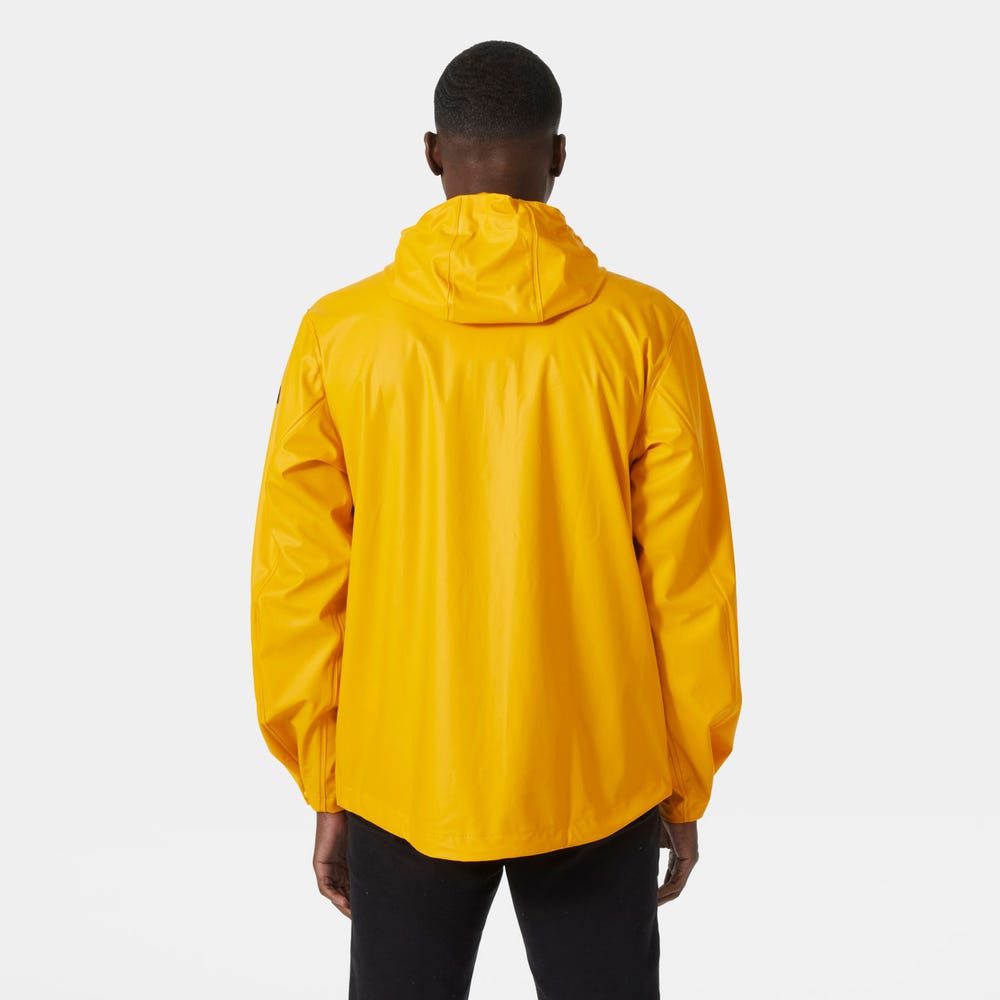 Men's Waterproof PU Rain Jacket - Dark Green