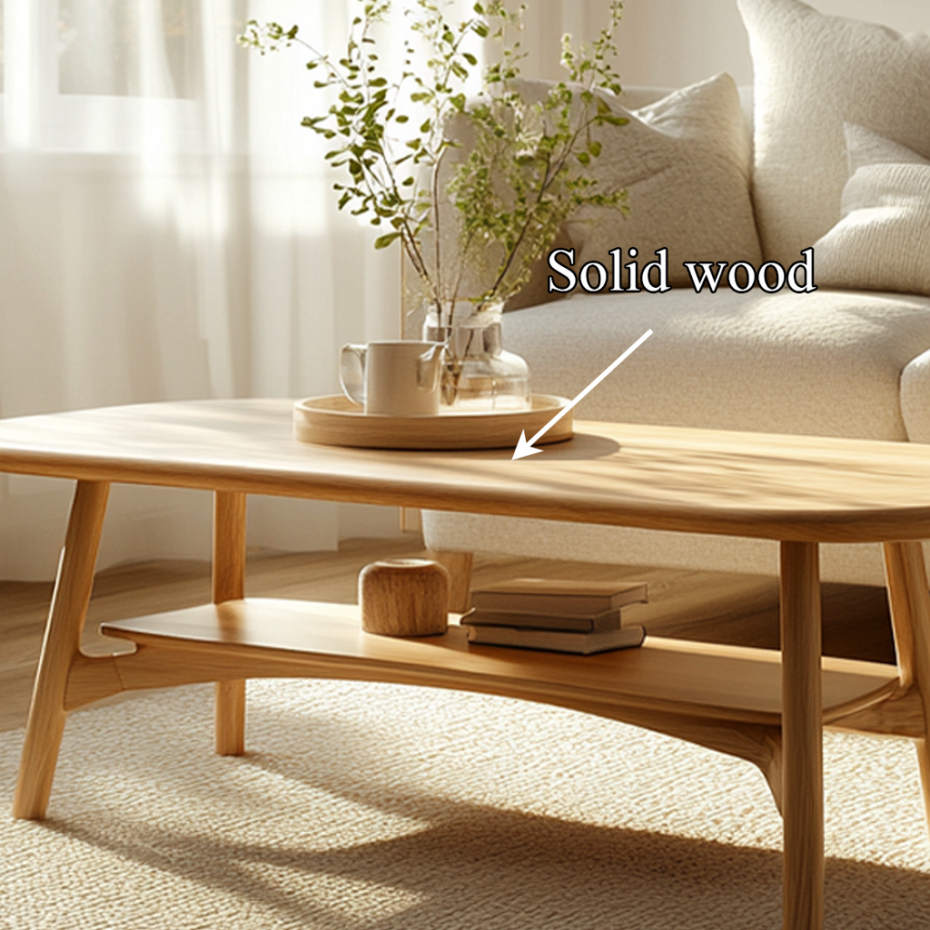 Scandinavian Soft Edge Coffee Table