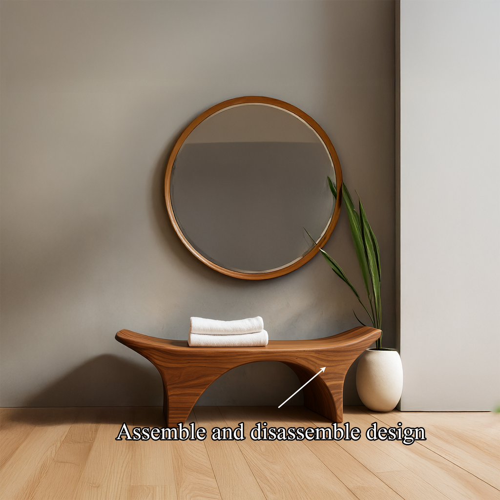 Rustic Spa Bench Bathroom Shower Seating Modern