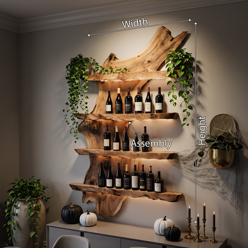 Handcrafted Solid Wood Wine Holder