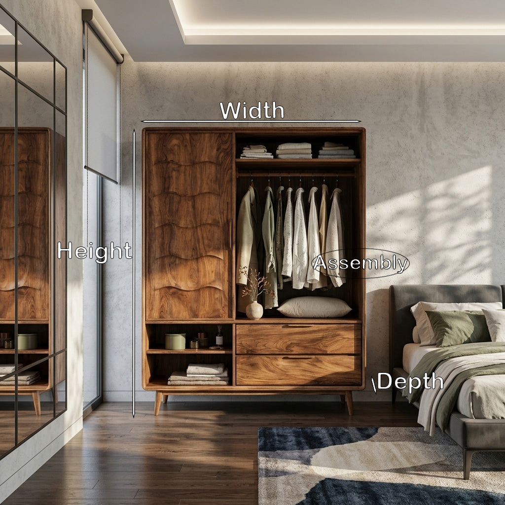 Modern Wardrobe With Drawers For Bedroom