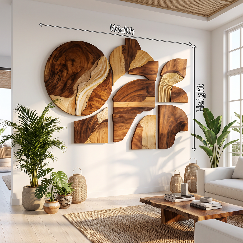 Farmhouse Wooden Wall Art Sculpture For Home Decor