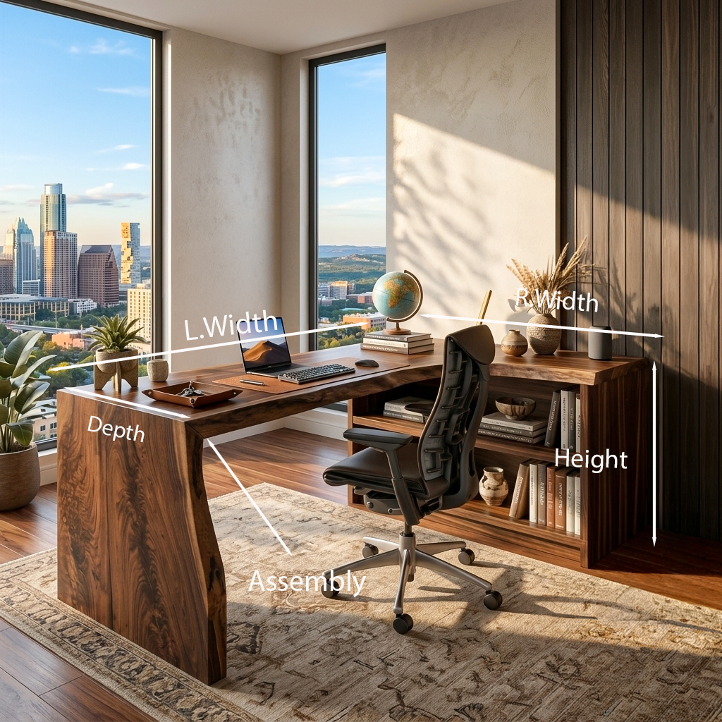 Modern L Shaped Desk For Workspace