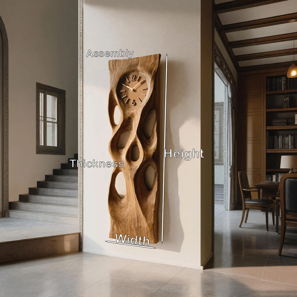 Modern Wall Clock Vertical Design For Living Room