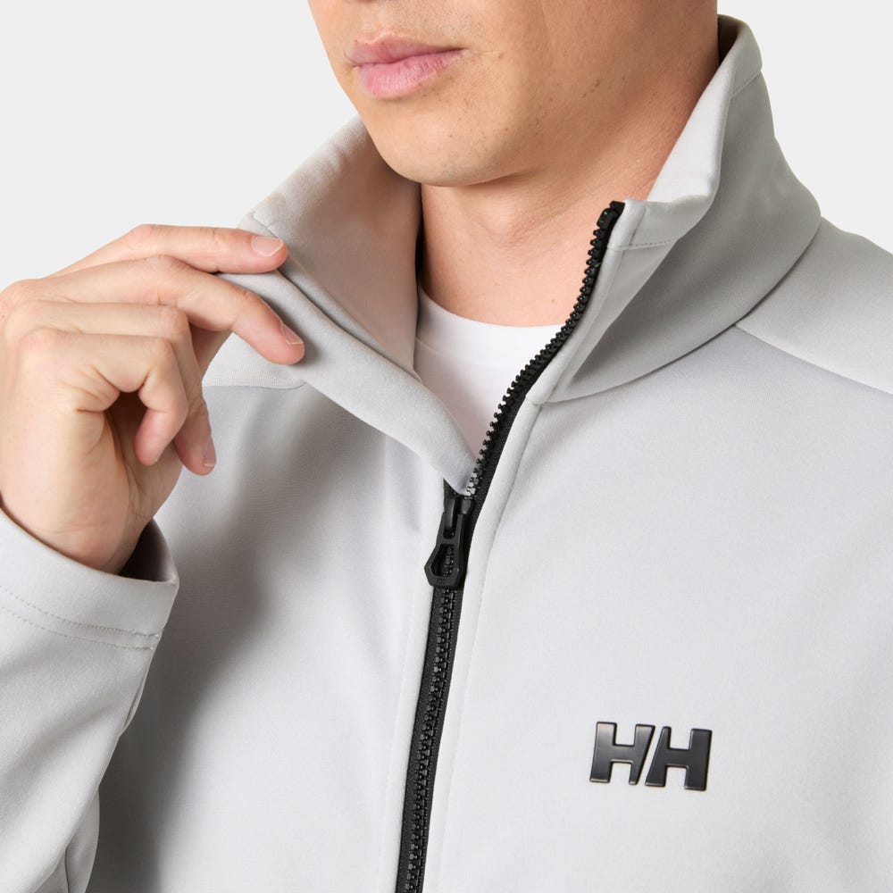 Men's Full-Zip Fleece Jacket - Orange