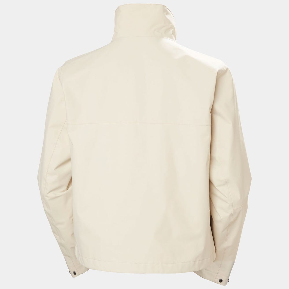 Women's Cropped Utility Rain Jacket - Cream