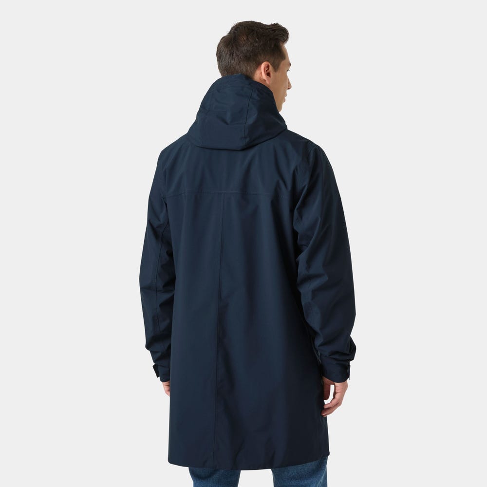 Men's Waterproof Hooded Raincoat - Green