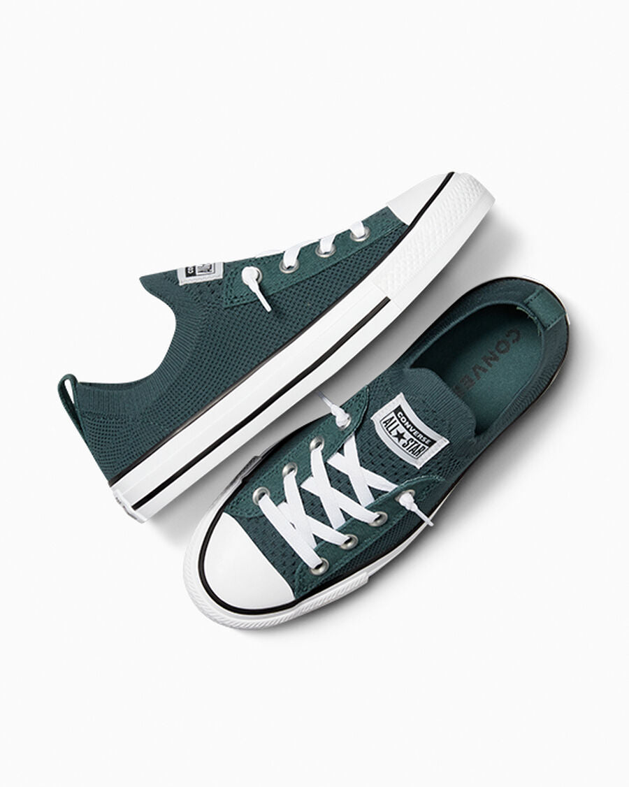 Women's Knit Slip-On Low-Top Sneaker - True Nature Green/White/Black