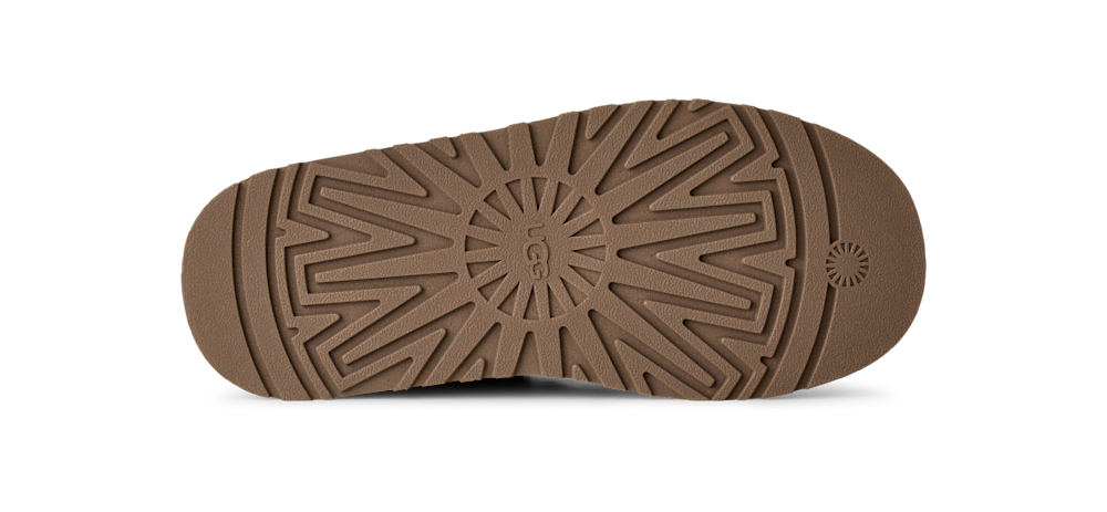 Women's Suede Lace-Up Platform Slipper - Sand
