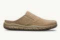 Women's Suede Open-Heel Clog - Latte